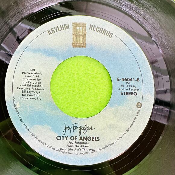 JAY FERGUSON Shakedown Cruise / City of Angels ASYLUM 46041 45rpm Vinyl Record‎ - Picture 5 of 8